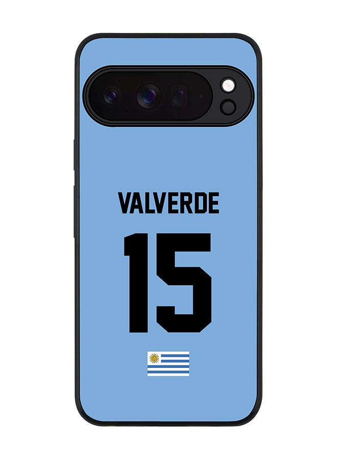 For Google Pixel 10 Pro XL Case,Slim fit Camera Protection, Shockproof Thin Phone cover  - Football - Uruguay ,  Valverde